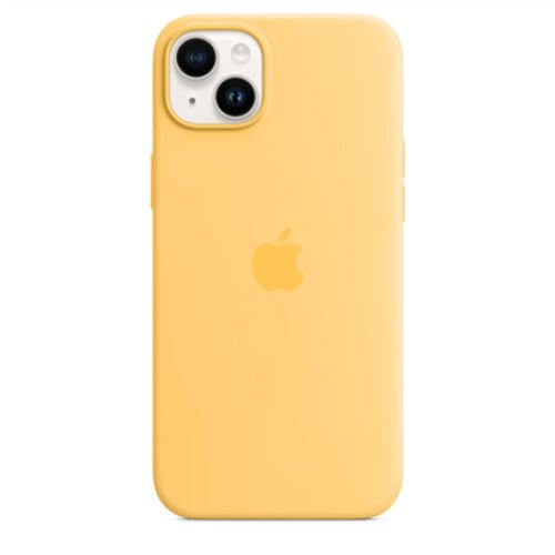 Apple 14 Plus Silicone Case with MagSafe Sunglow