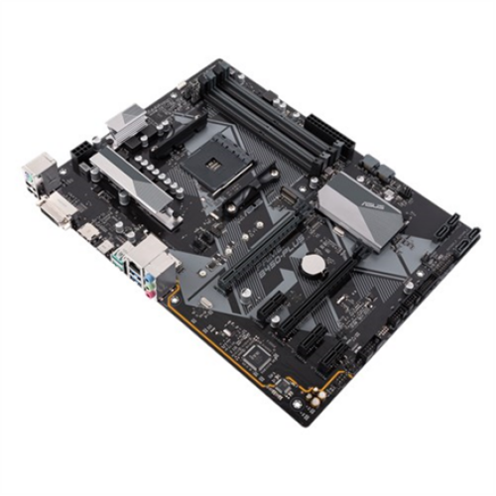 Asus , PRIME B450-PLUS , Processor family AMD , Processor socket AM4 , Memory slots 4 , Number of SATA connectors 6 x SATA 6Gb/s connector(s) , Chipset AMD B , ATX