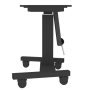 Neomounts Floor stand , PLASMA-M2500TBLACK TV trolley , Adjustable Height, Tilt , 42-100 , Maximum weight (capacity) 150 kg , Black