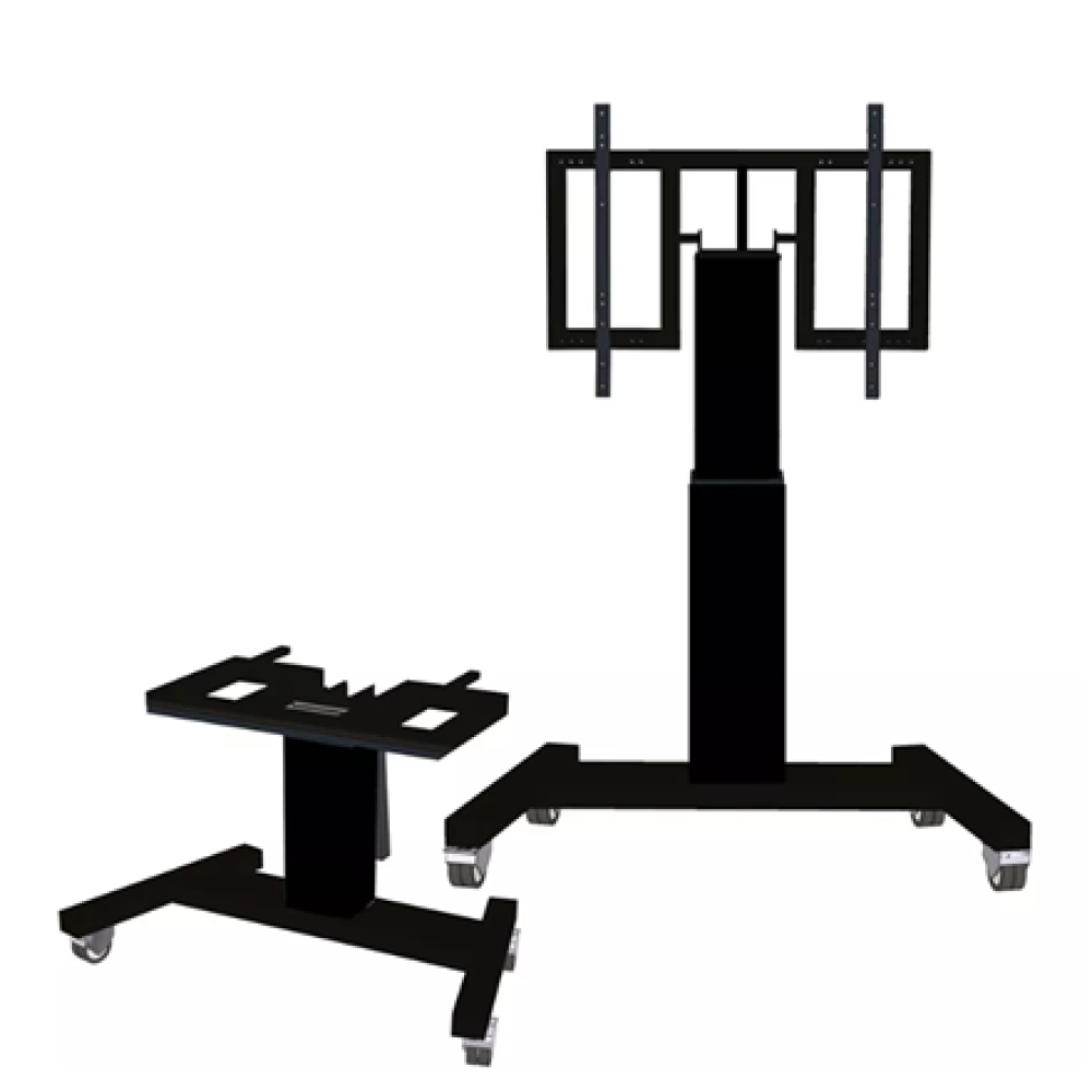 Neomounts Floor stand , PLASMA-M2500TBLACK TV trolley , Adjustable Height, Tilt , 42-100 , Maximum weight (capacity) 150 kg , Black