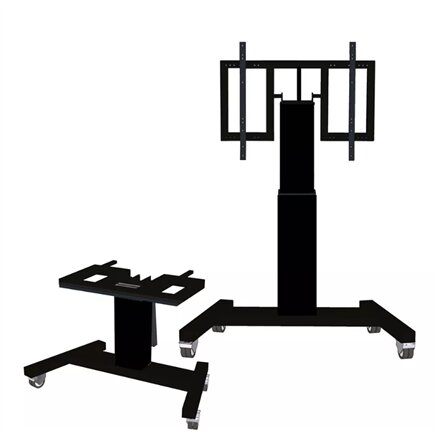 Neomounts Floor stand , PLASMA-M2500TBLACK TV trolley , Adjustable Height, Tilt , 42-100 , Maximum weight (capacity) 150 kg , Black