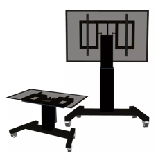 Neomounts Floor stand , PLASMA-M2500TBLACK TV trolley , Adjustable Height, Tilt , 42-100 , Maximum weight (capacity) 150 kg , Black