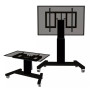 Neomounts Floor stand , PLASMA-M2500TBLACK TV trolley , Adjustable Height, Tilt , 42-100 , Maximum weight (capacity) 150 kg , Black