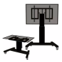 Neomounts Floor stand , PLASMA-M2500TBLACK TV trolley , Adjustable Height, Tilt , 42-100 , Maximum weight (capacity) 150 kg , Black
