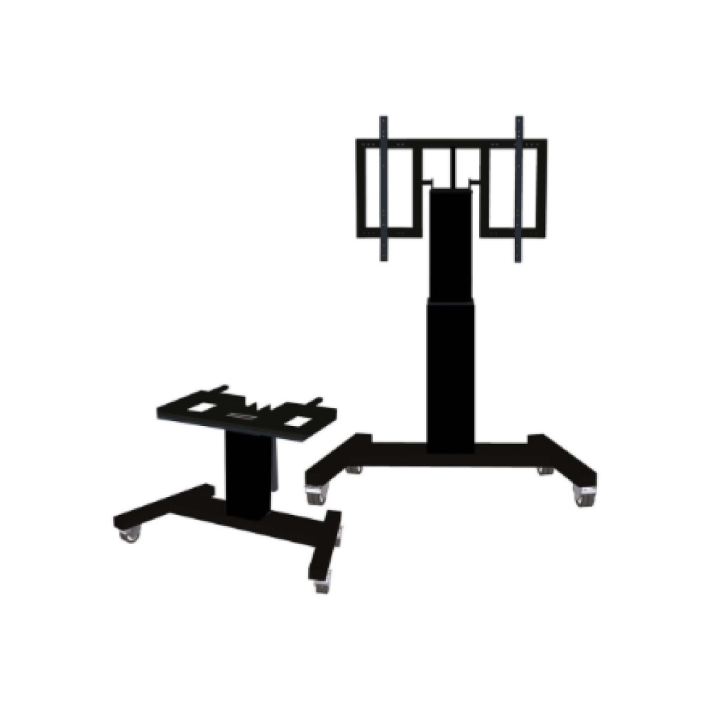 Neomounts Floor stand , PLASMA-M2500TBLACK TV trolley , Adjustable Height, Tilt , 42-100 , Maximum weight (capacity) 150 kg , Black