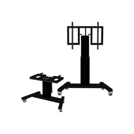 Neomounts Floor stand , PLASMA-M2500TBLACK TV trolley , Adjustable Height, Tilt , 42-100 , Maximum weight (capacity) 150 kg , Black
