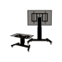 Neomounts Floor stand , PLASMA-M2500TBLACK TV trolley , Adjustable Height, Tilt , 42-100 , Maximum weight (capacity) 150 kg , Black