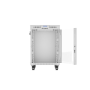 Lanberg , Rack cabinet 19 free-standing 15U/600x600 (flat pack) with glass door, LCD , FF01-6615-12SL , Grey