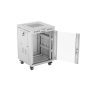 Lanberg , Rack cabinet 19 free-standing 15U/600x600 (flat pack) with glass door, LCD , FF01-6615-12SL , Grey