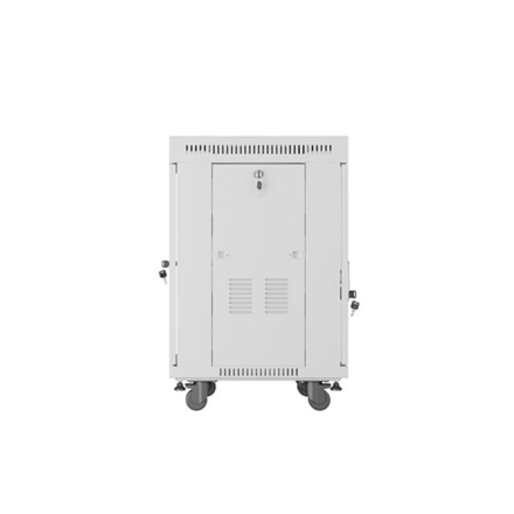 Lanberg , Rack cabinet 19 free-standing 15U/600x600 (flat pack) with glass door, LCD , FF01-6615-12SL , Grey