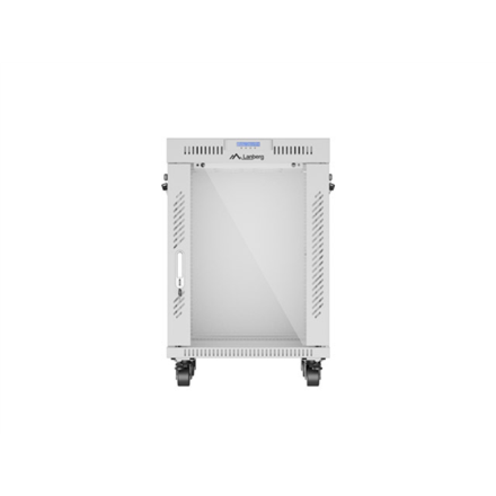 Lanberg , Rack cabinet 19 free-standing 15U/600x600 (flat pack) with glass door, LCD , FF01-6615-12SL , Grey