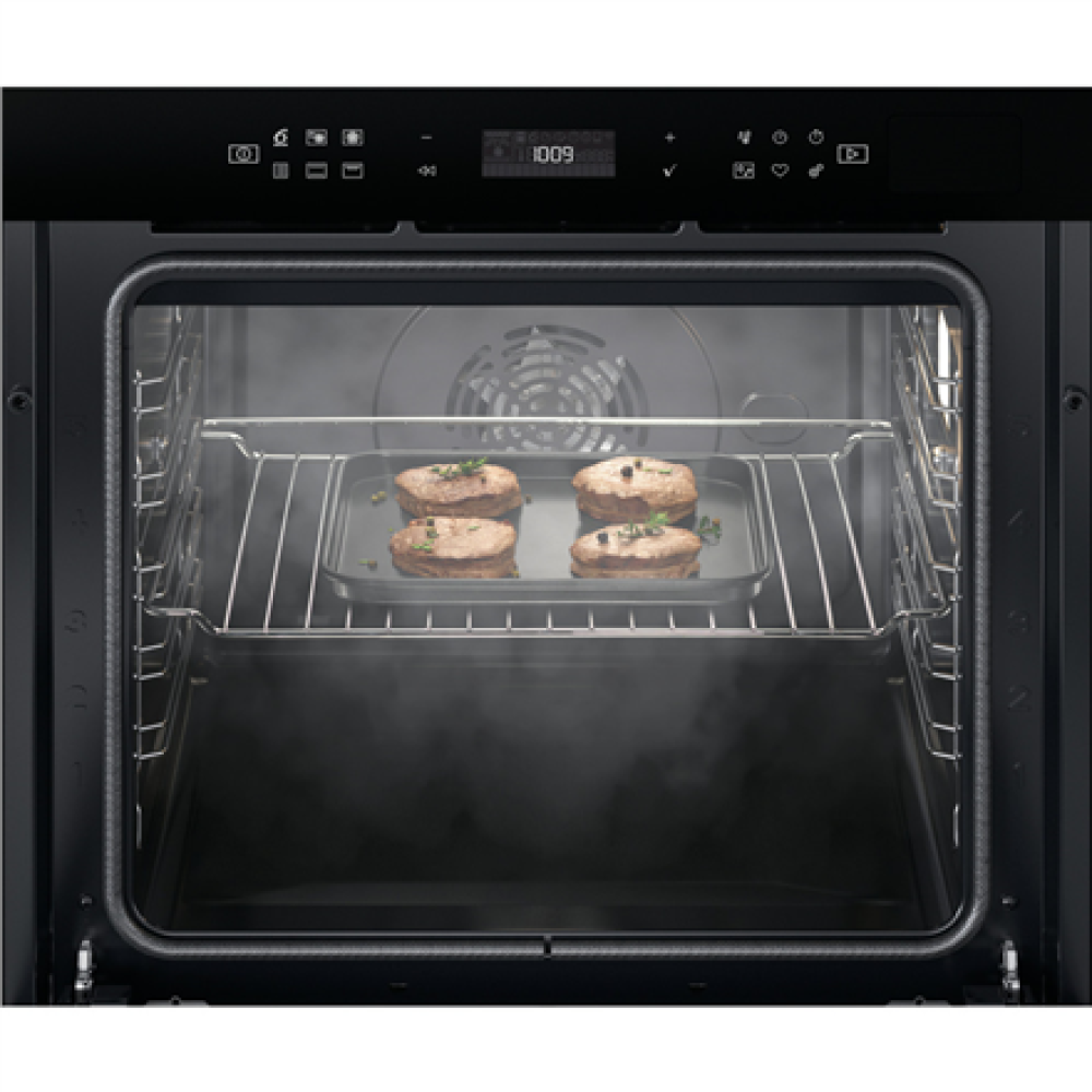 Whirlpool Oven , W6 OS4 4S2 H BL , 73 L , Electric , Hydrolytic , Electronic , Steam function , Convection , Height 59.5 cm , Width 59.5 cm , Black