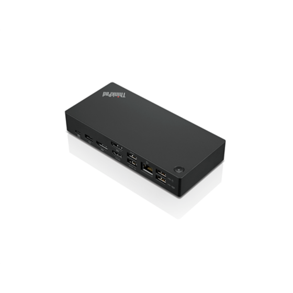 Lenovo , ThinkPad Universal USB-C Dock - EU , Docking station , Ethernet LAN (RJ-45) ports 1 , VGA (D-Sub) ports quantity 1 , DisplayPorts quantity 2 , USB 3.0 (3.1 Gen 1) Type-C ports quantity 1 , USB 3.0 (3.1 Gen 1) ports quantity 3 , USB 2.0 ports quan