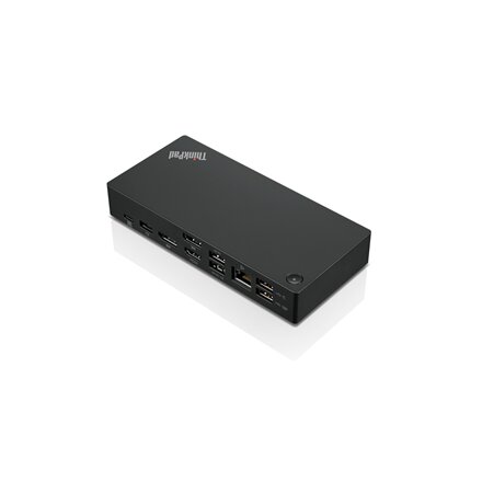 Lenovo , ThinkPad Universal USB-C Dock - EU , Docking station , Ethernet LAN (RJ-45) ports 1 , VGA (D-Sub) ports quantity 1 , DisplayPorts quantity 2 , USB 3.0 (3.1 Gen 1) Type-C ports quantity 1 , USB 3.0 (3.1 Gen 1) ports quantity 3 , USB 2.0 ports quan