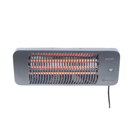 SUNRED , Heater , LUG-2000W, Lugo Quartz Wall , Infrared , 2000 W , Grey , IP24