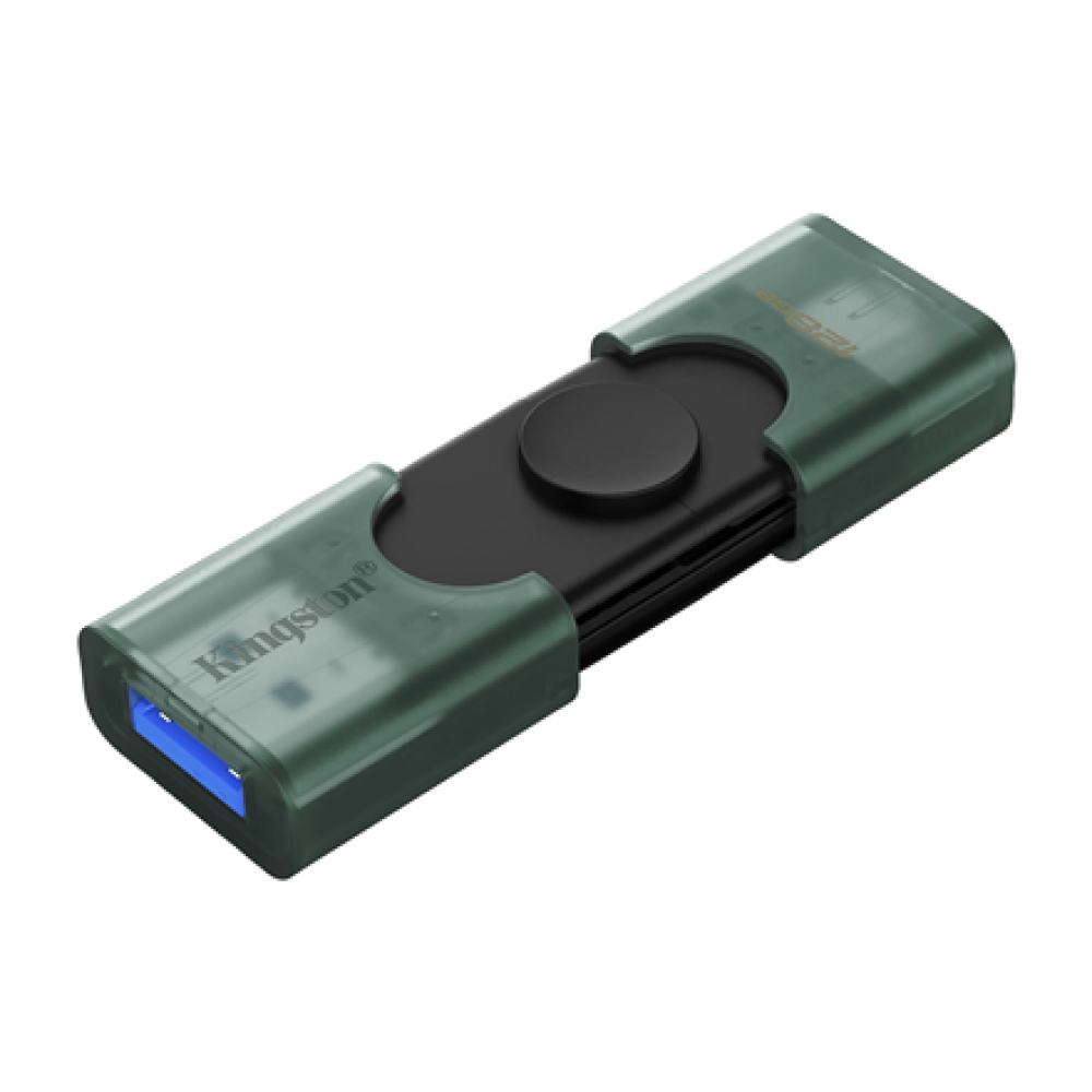 Kingston DataTraveler Duo , 128 GB , USB 3.2 Gen 1 , Black/Green