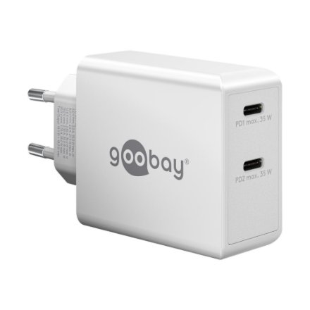 Goobay , Dual USB-C PD Fast Charger (36 W) , 61758