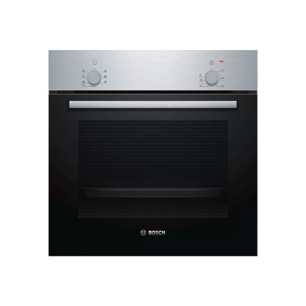 Bosch , Oven , HBF010BR1S , 66 L , A , Multifunctional , Manual , Knobs , Height 59.5 cm , Width 59.4 cm , Stainless steel