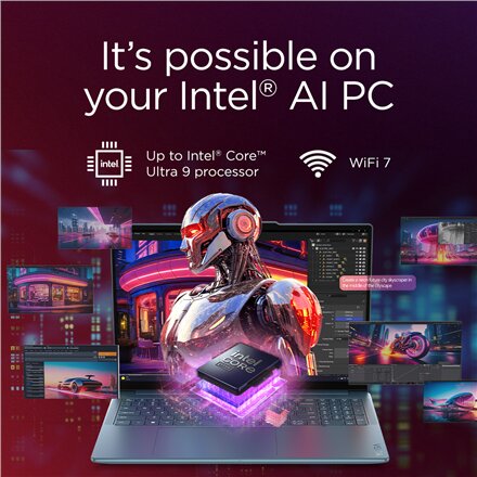 Lenovo Yoga Pro 9 16IAH10 , Tidal Teal , 16 , OLED , 3.2K , 3200 x 2000 pixels , Glossy , Intel Core Ultra 9 , 285H , 64 GB , Soldered LPDDR5x , Solid-state drive capacity 2000 GB , NVIDIA GeForce RTX 5070 , GDDR7 , 8 GB , Windows 11 Pro , 802.11be , Blue