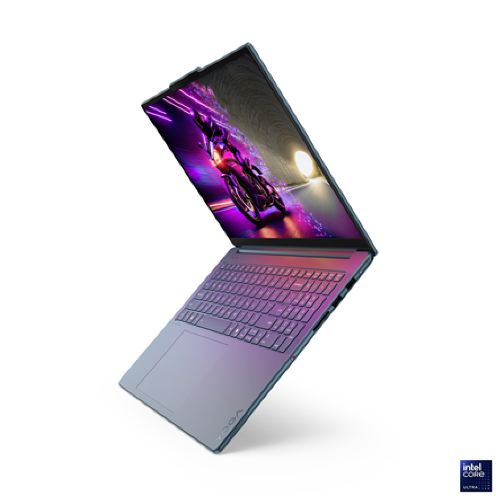 Lenovo Yoga Pro 9 16IAH10 , Tidal Teal , 16 , OLED , 3.2K , 3200 x 2000 pixels , Glossy , Intel Core Ultra 9 , 285H , 64 GB , Soldered LPDDR5x , Solid-state drive capacity 2000 GB , NVIDIA GeForce RTX 5070 , GDDR7 , 8 GB , Windows 11 Pro , 802.11be , Blue