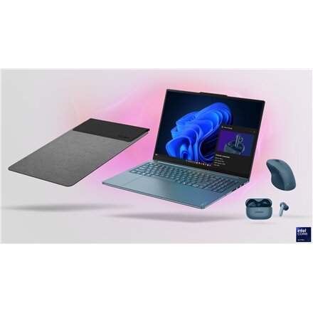 Lenovo Yoga Pro 9 16IAH10 , Tidal Teal , 16 , OLED , 3.2K , 3200 x 2000 pixels , Glossy , Intel Core Ultra 9 , 285H , 64 GB , Soldered LPDDR5x , Solid-state drive capacity 2000 GB , NVIDIA GeForce RTX 5070 , GDDR7 , 8 GB , Windows 11 Pro , 802.11be , Blue