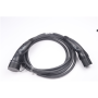 Evaka EV Charging Cable Type 2-Type 2, 22 kW, 32 A, 5 x 6 mm2, 1 x 0.5 mm2, 7 m , ITGAM3872 , Black