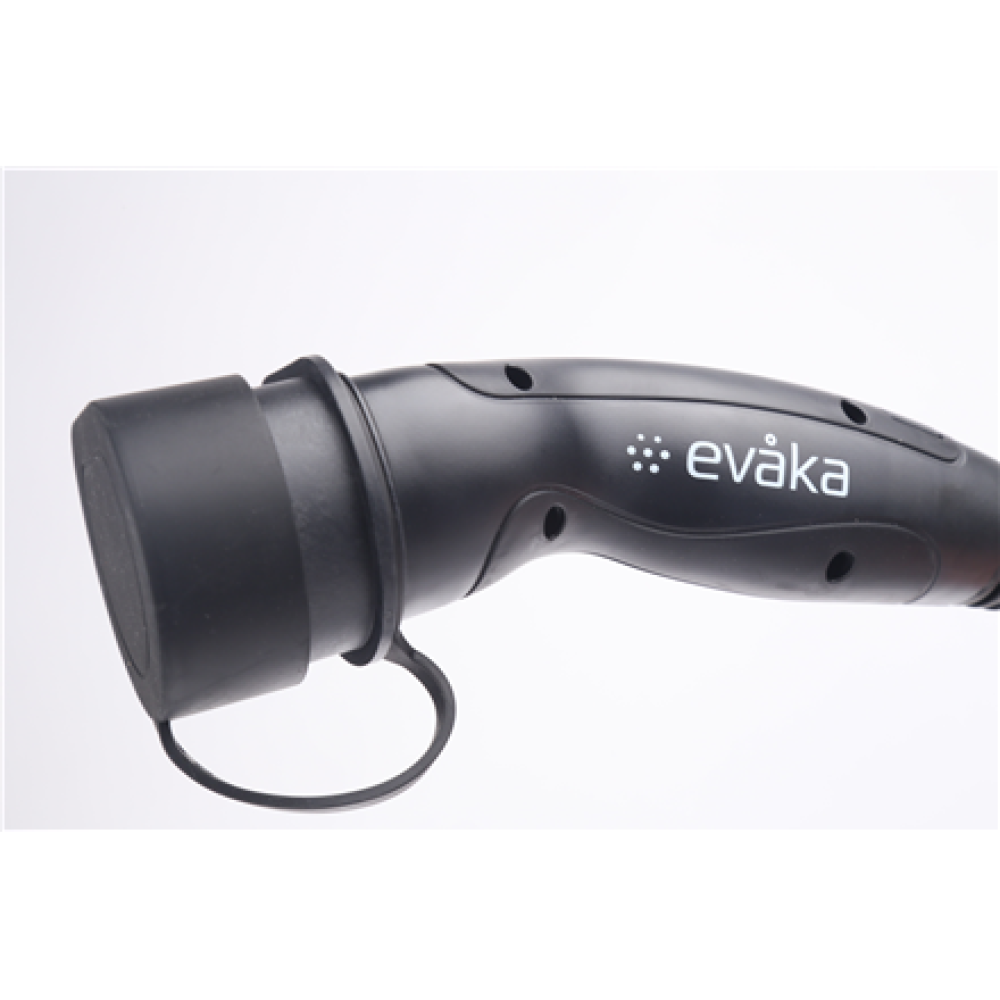 Evaka EV Charging Cable Type 2-Type 2, 22 kW, 32 A, 5 x 6 mm2, 1 x 0.5 mm2, 7 m , ITGAM3872 , Black