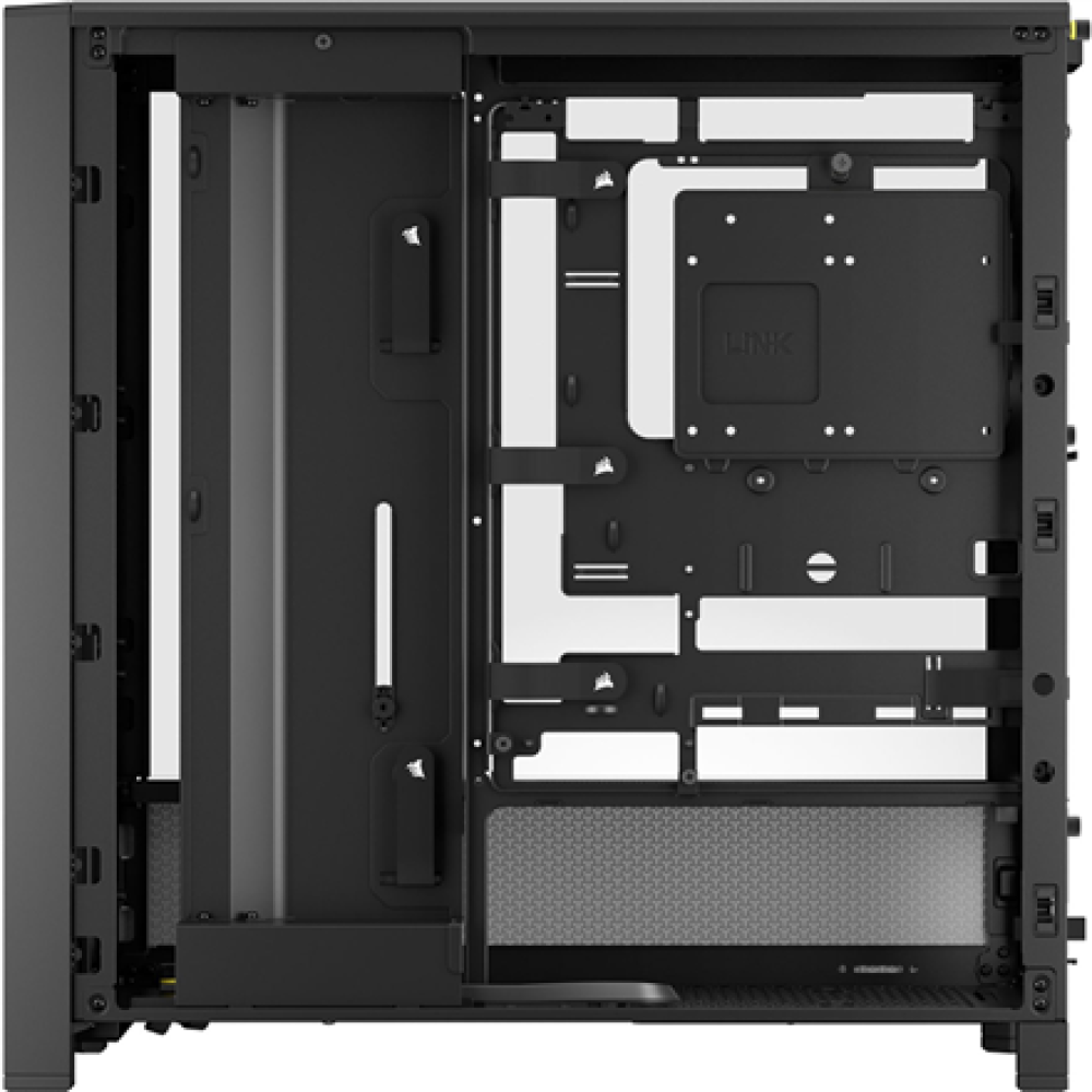 Corsair PC Case , Frame 4000D Modular , Black , Mid-Tower , Power supply included No