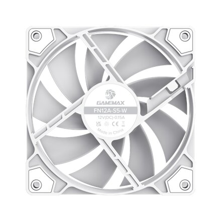 Gamemax Case Fan , FN12A-S5-W , White