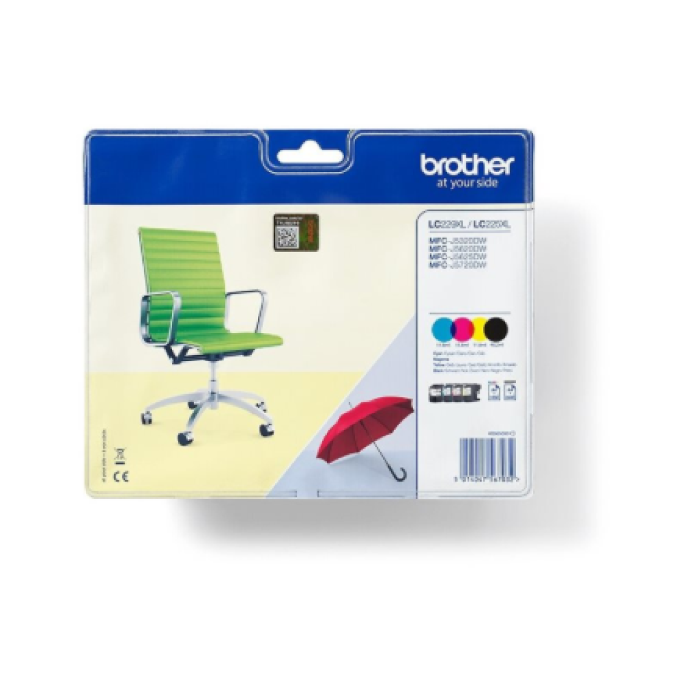 Brother LC229XLVALBP , Ink Cartridge , Black, Cyan, Magenta, Yellow