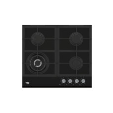 BEKO Hob , HILW64235S , Gas , Number of burners/cooking zones 4 , Rotary knobs , Black BEKO Hob , HILW64235S , Gas , Number of burners/cooking zones 4 , Rotary knobs , Black
