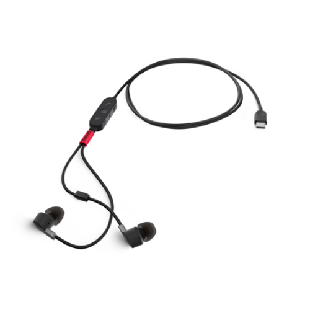 Lenovo , Go USB-C ANC In-Ear Headphones (MS Teams) , Built-in microphone , USB Type-C , Wired , Black