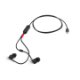 Lenovo , Go USB-C ANC In-Ear Headphones (MS Teams) , Built-in microphone , USB Type-C , Wired , Black