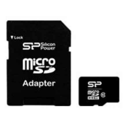 Silicon Power , 16 GB , MicroSDHC , Flash memory class 10 , SD adapter