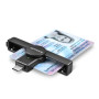 AXAGON Foldable pocket USB-C contact Smart/ID card reader , CRE-SMPC