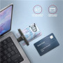 AXAGON Foldable pocket USB-C contact Smart/ID card reader , CRE-SMPC