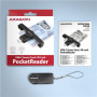 AXAGON Foldable pocket USB-C contact Smart/ID card reader , CRE-SMPC