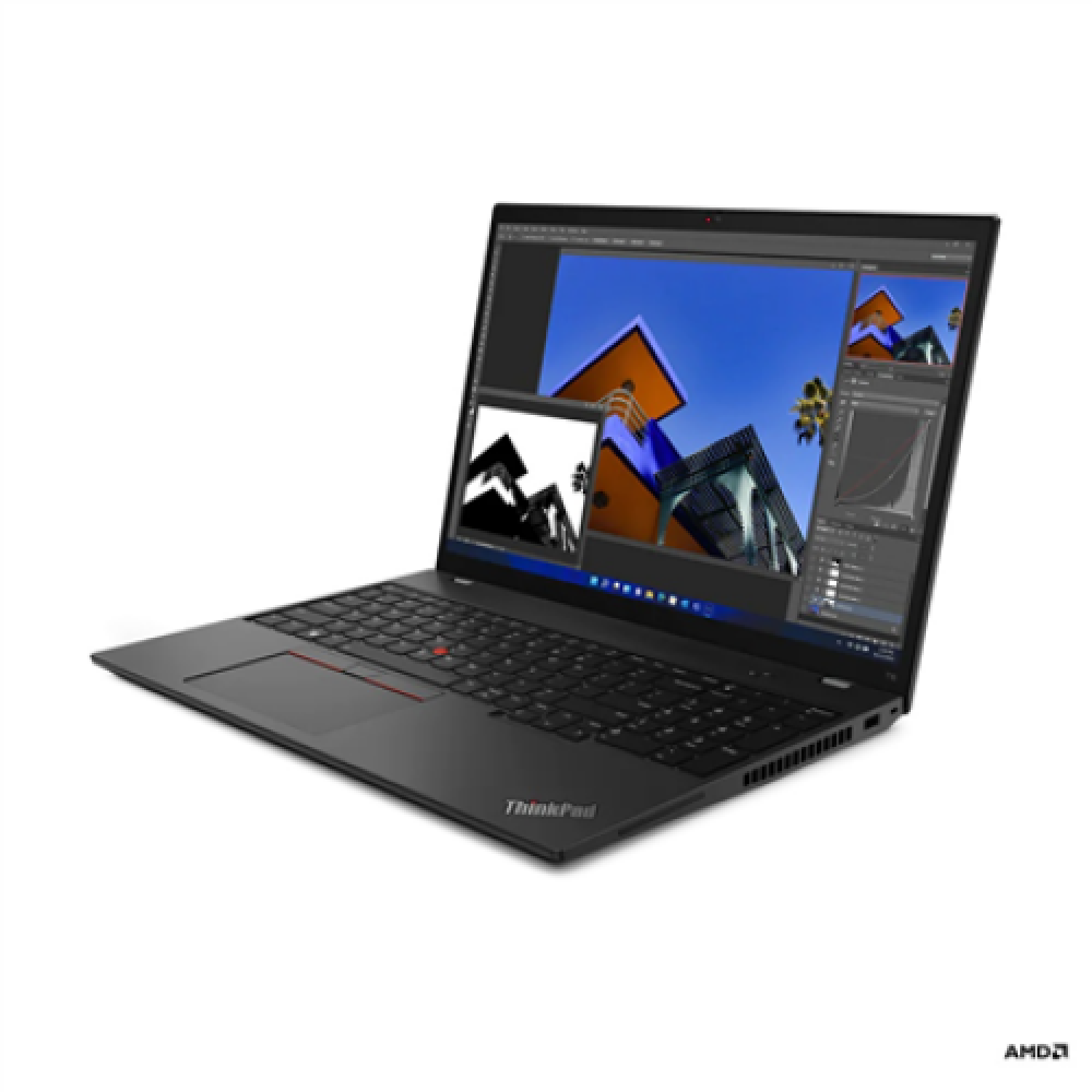 Lenovo ThinkPad T16 (Gen 1) Black, 16 , IPS, WQXGA, 2560 x 1600, Anti-glare, AMD Ryzen 7 PRO, 6850U, 32 GB, Soldered LPDDR5-6400, SSD 1000 GB, AMD Radeon 680M Graphics, No Optical drive, Windows 11 Pro, 802.11ax, Bluetooth version 5.1, LTE Upgradable, Key