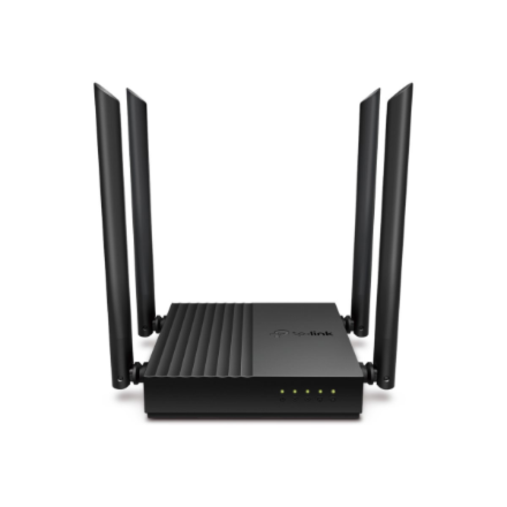 TP-LINK , AC1200 Wireless MU-MIMO Wi-Fi Router , Archer C64 2.0 , 802.11ac , 867+300 Mbit/s , 10/100/1000 Mbit/s , Ethernet LAN (RJ-45) ports 4 , Mesh Support Yes , MU-MiMO Yes , No mobile broadband , Antenna type 4 x Fixed Omnidirectional