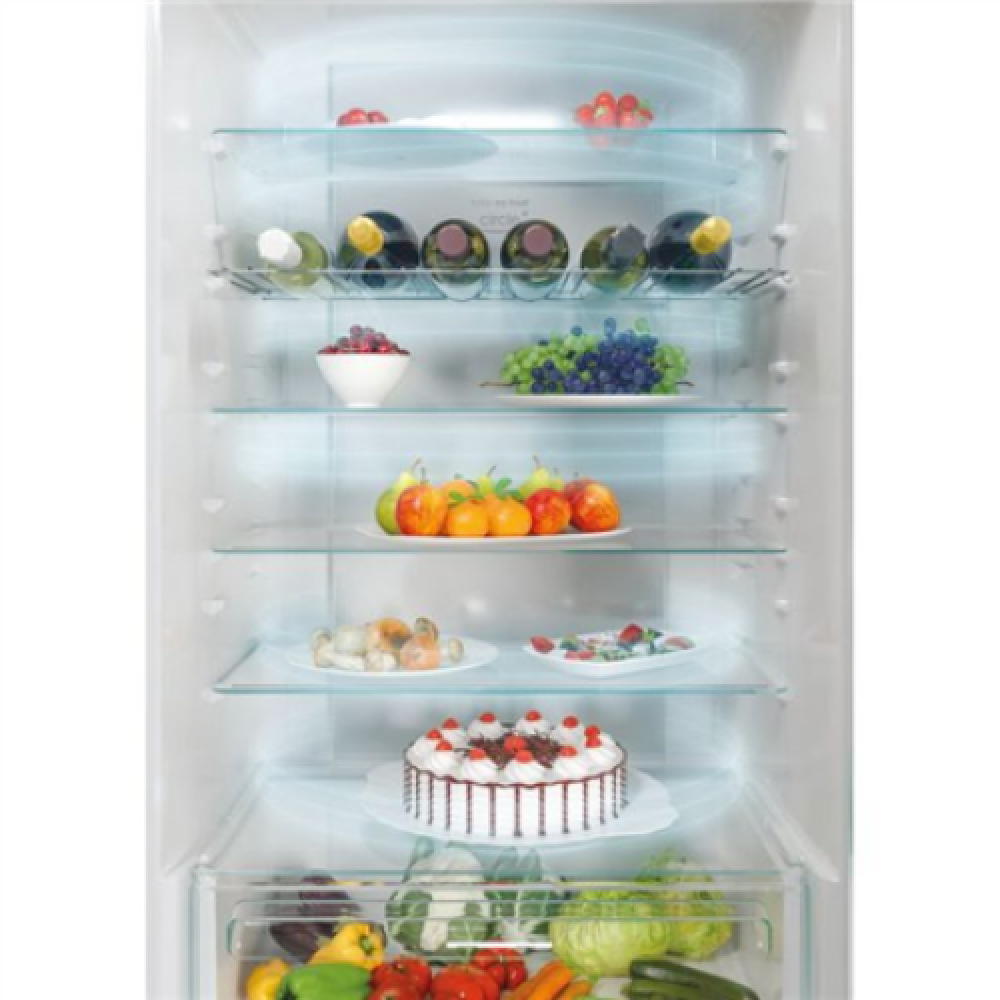 Candy Refrigerator CBT7719FW Energy efficiency class F Built-in Combi Height 193.5 cm No Frost system Fridge net capacity 281 L Freezer net capacity 83 L Display 33 dB White