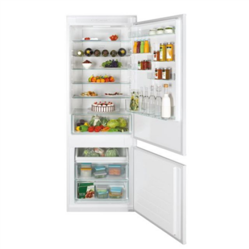 Candy Refrigerator CBT7719FW Energy efficiency class F Built-in Combi Height 193.5 cm No Frost system Fridge net capacity 281 L Freezer net capacity 83 L Display 33 dB White