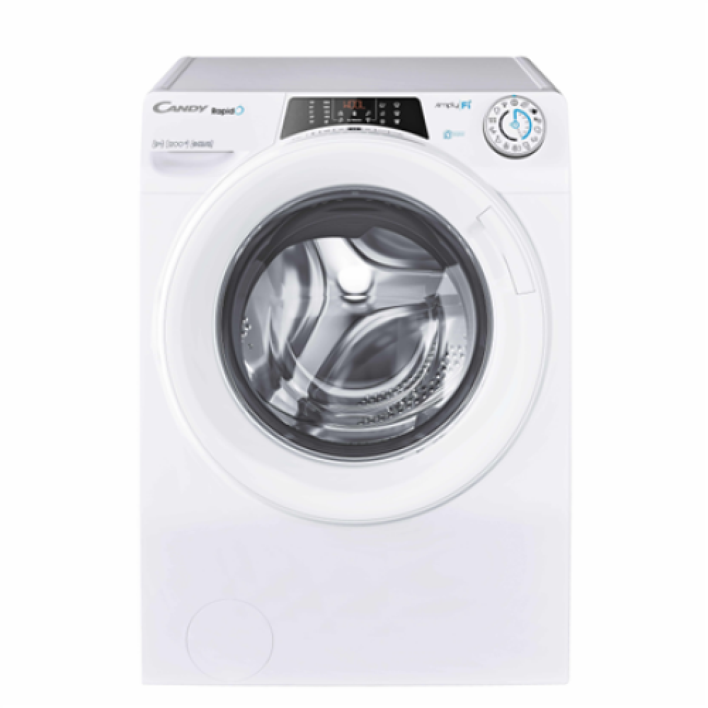 Candy Washing Machine RO 1294DWME/1-S Energy efficiency class A Front loading Washing capacity 9 kg 1200 RPM Depth 56 cm Width 60 cm Display TFT Steam function Wi-Fi White