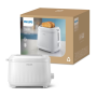 Philips Toaster , HD2511/00 3000 Series , Number of slots 2 , Housing material Metal , White