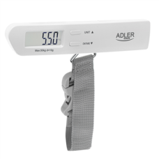Adler , Travel Luggage Scale , AD 8191 , Maximum weight (capacity) 50 kg , Low Battery Indicator; Measurement Range: From 50g to 50kg; Overload Indicator