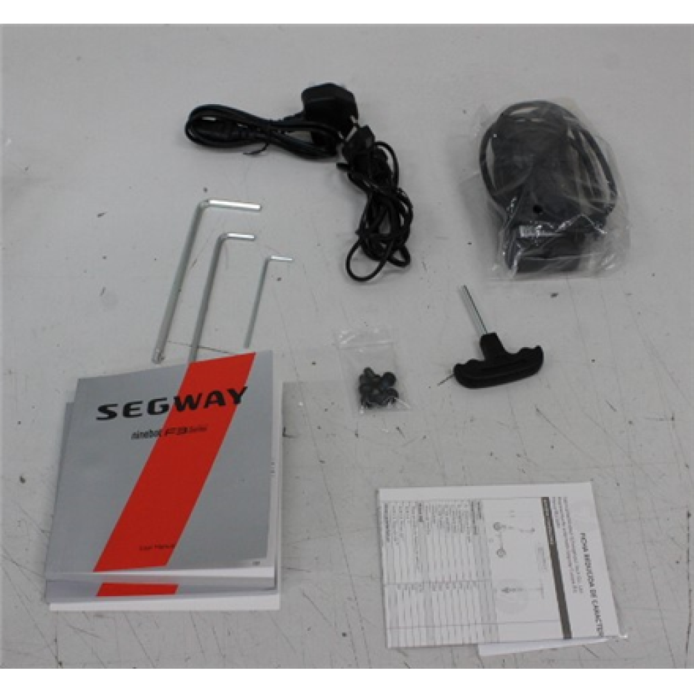 SALE OUT. Ninebot by Segway eKickScooter F3 E , Segway F3 E , eKickScooter , 1000 W , Up to 25 km/h , 10 , 24 month(s) , Black , DAMAGED PACKAGING, USED, DIRTY, SCRATCHED