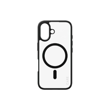 CARE Flagship Case , Back cover , Apple , iPhone 16 , Recycled plastic , Black , MagSafe