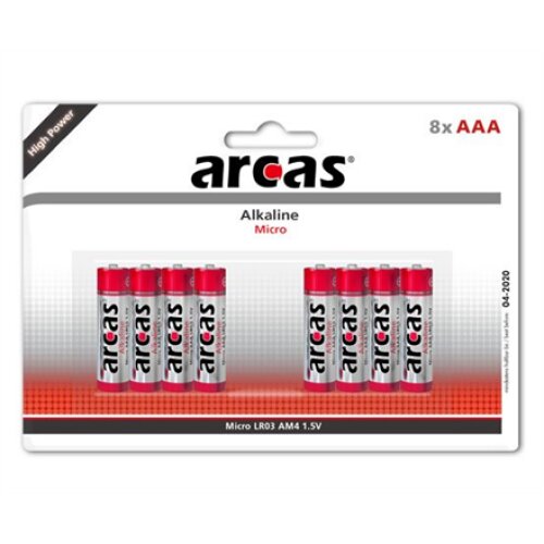 Arcas , AAA/LR03 , Alkaline , 8 pc(s)