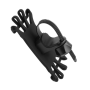 Fixed Bikee Silicone , Phone holder , Silicone/Plastic , Black