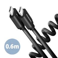 AXAGON Twister Cable, 0.6 m , BUCM-CM10TB , USB Type C to USB Type C