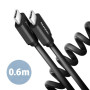 AXAGON , Twister Cable, 0.6 m , BUCM-CM10TB , USB Type C to USB Type C